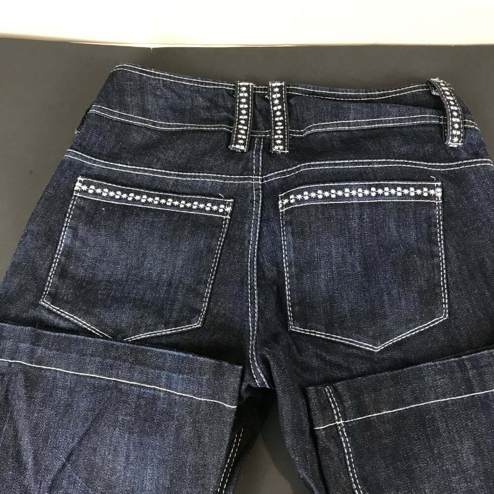 Women's J. Koro Embroidered Dk Wash Jeans Size 8 View 5